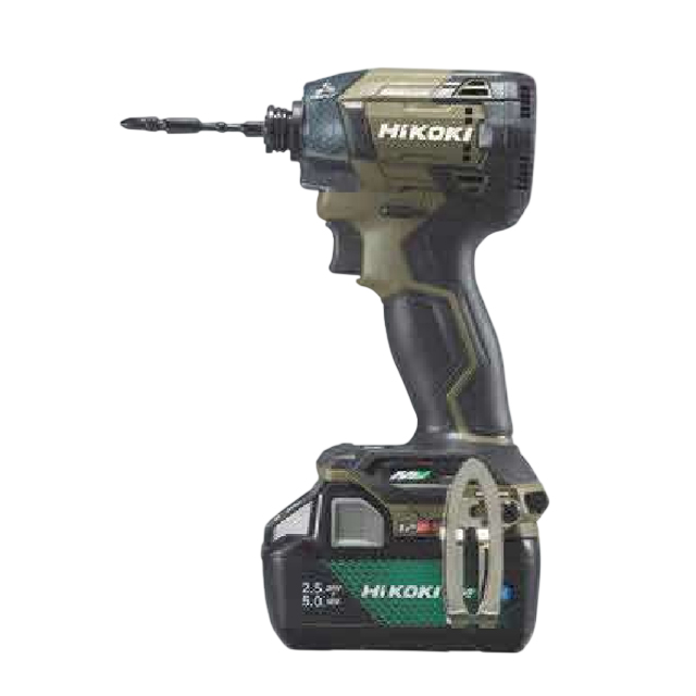 HiKOKI コードレスインパクトドライバ (バッテリー2個・充電器・ケース付き) 限定色チャコールグレー WH36DD(2XHGRSZ)